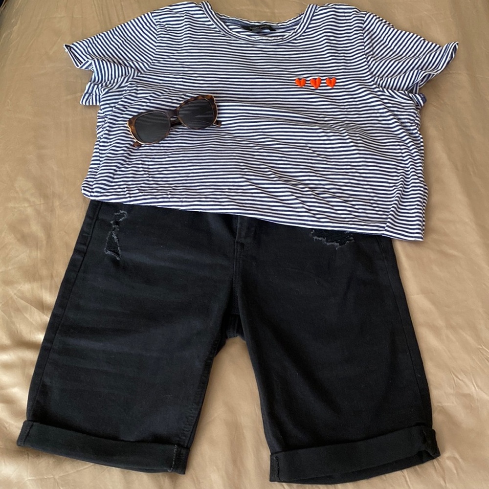 Old Navy, stretch denim shorts